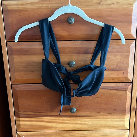Away That Day- Swimwear (Cannes Top) size Xs, color black, NWOT - Picture 1 of 4